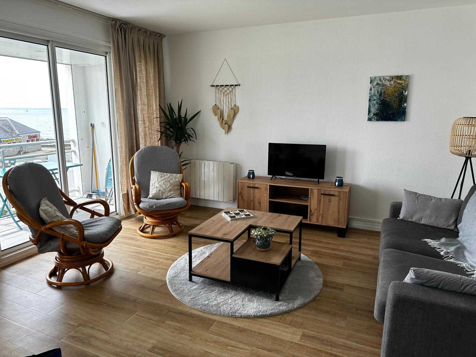 Appartement Vue Sur Mer, A Deux Pas De La Plage Port-Haliguen Luaran gambar
